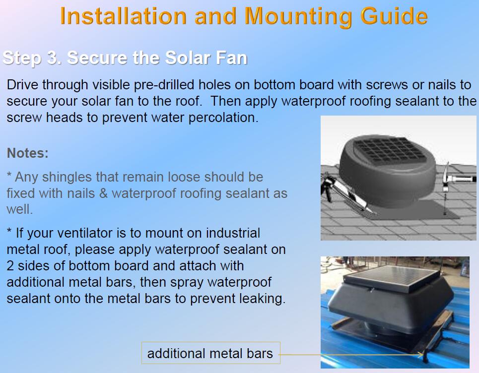 solar ventilation fan