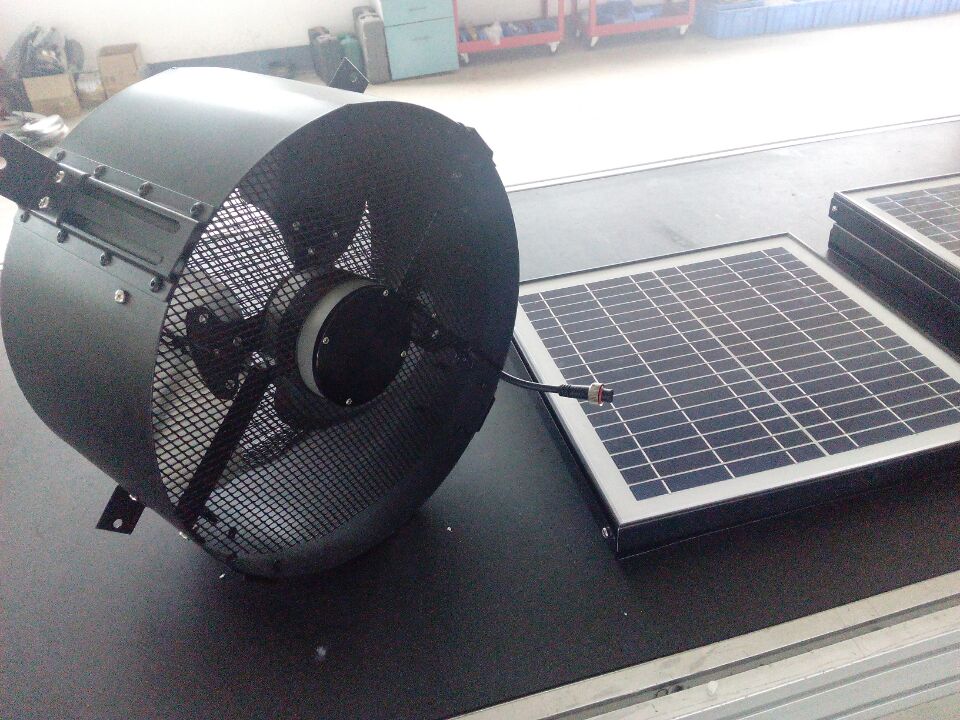 wall mount solar attic ventilation fan