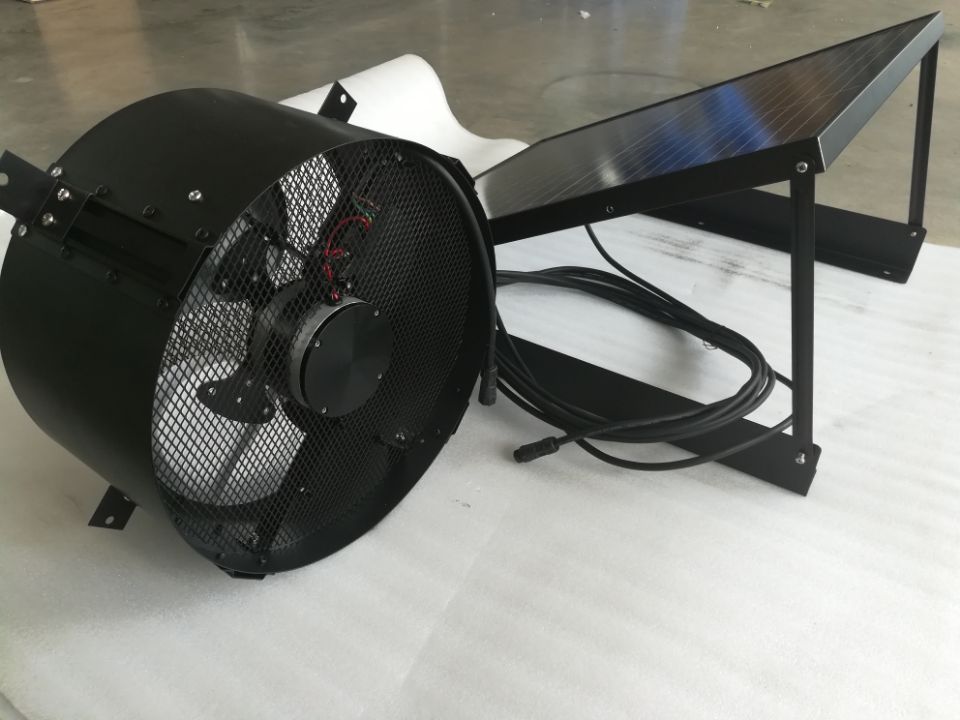 wall mount solar ventilation fan
