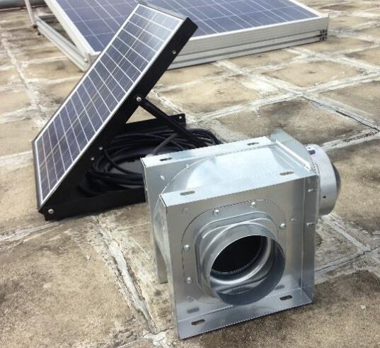 ceiling mount solar air exhaust fan