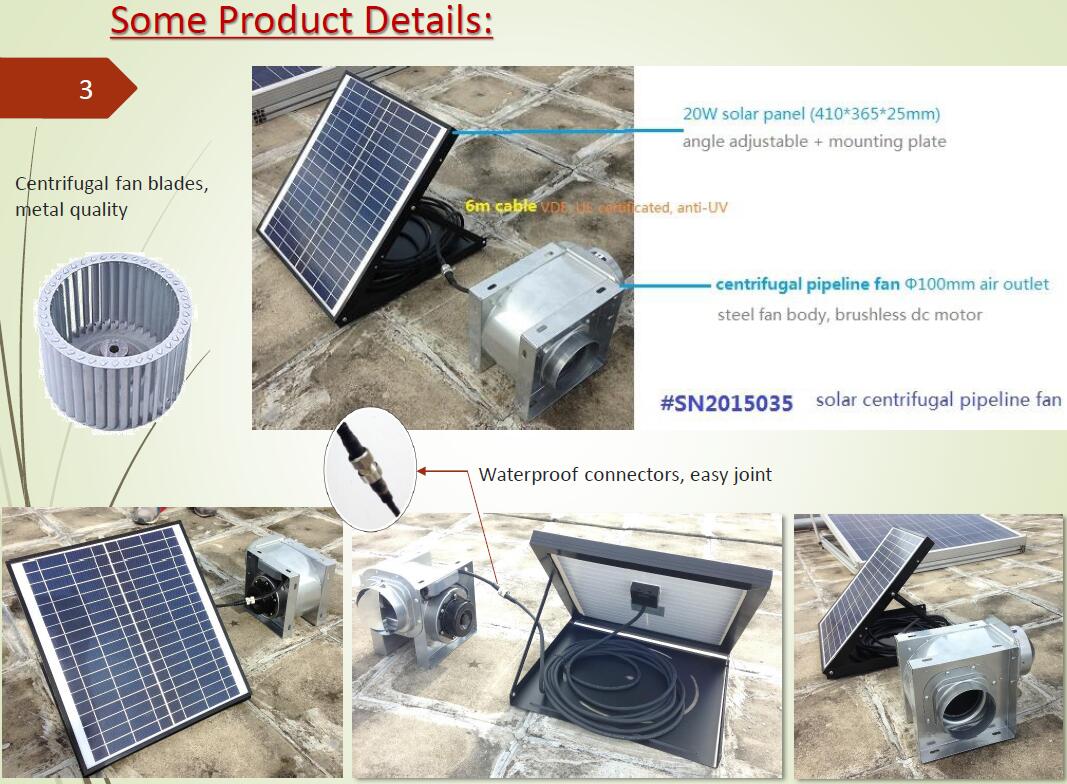 ceiling mount solar attic fan