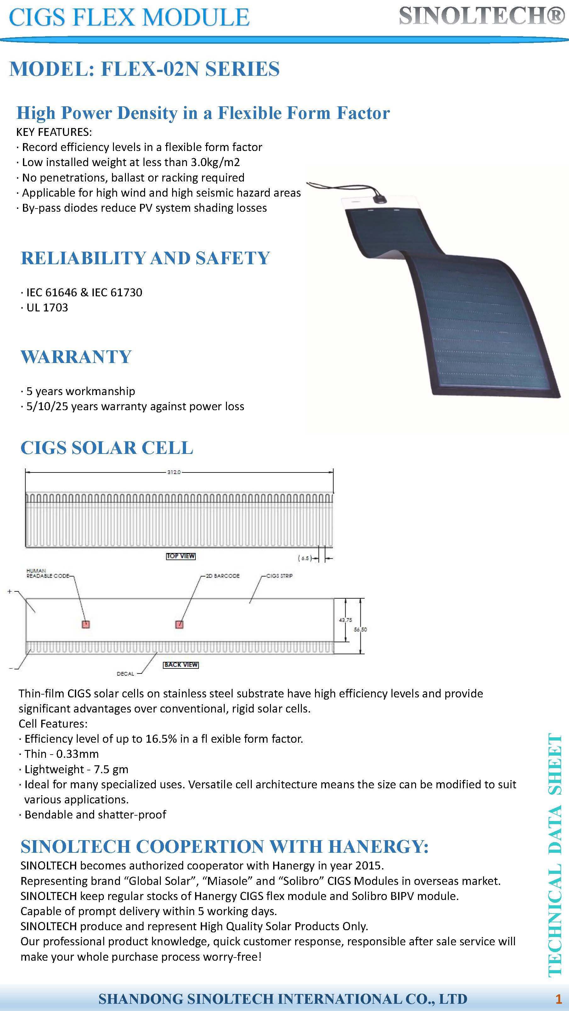 miasole flexible solar module