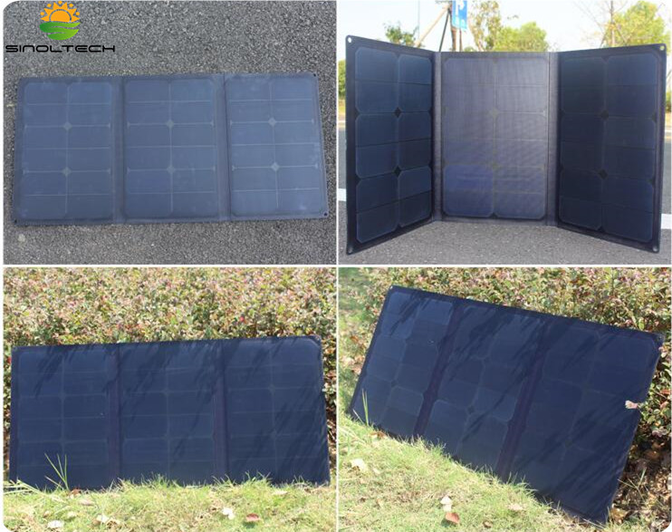 57W ETFE laminate sunpower folding solar panel